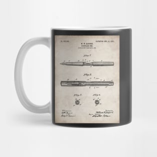 Fountain Pen Patent - Writer Editor Home Office Decor Art - Antique Mug